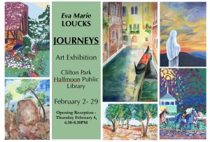 Postcard Clifton Park Library Show