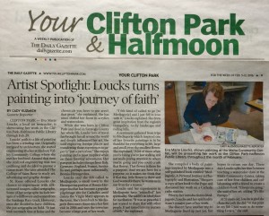 Newspaper article in the Your Town Clifton Park & Halfmoon weekly of The Daily Gazette of Feb. 5th