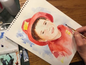 watercolor firefighter April 2016