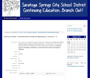 Saratoga Continuing Education Brochure Registration